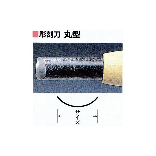 三木章　彫刻刀　丸型　７．５ｍｍ手作業で丁寧に作られています。切れ味も抜群です。仕様材質：安来鋼形状：丸型サイズ：７．５ｍｍ注意）弊社地元メーカーですのでご注文ごとに引き取りしております。在庫有りとなっておりますが、メーカー欠品であればお時...