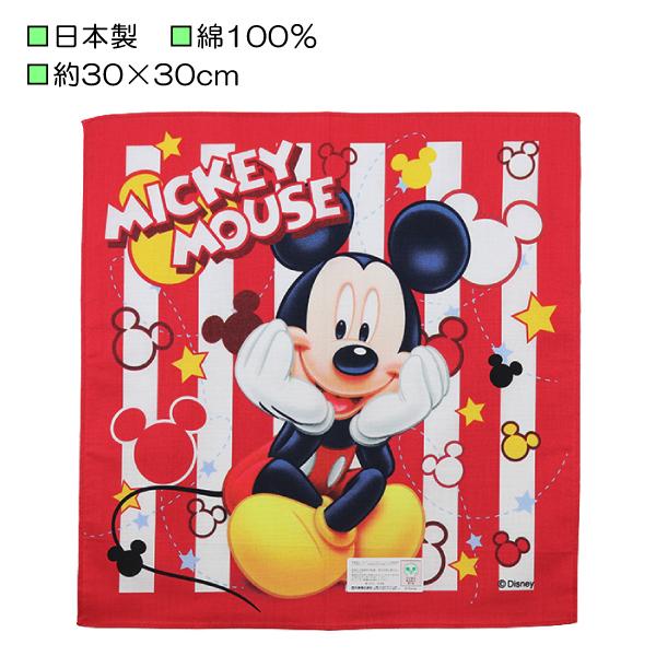 日本製 ミッキーマウス くつろぎミッキー ハンカチ ハンカチーフ