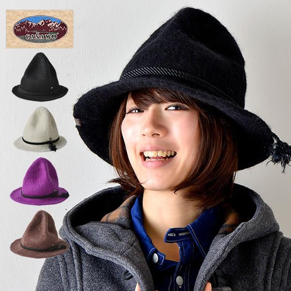 CANAMO (カナモ)マウンテンハット帽子 帽子つば広フェルトハット