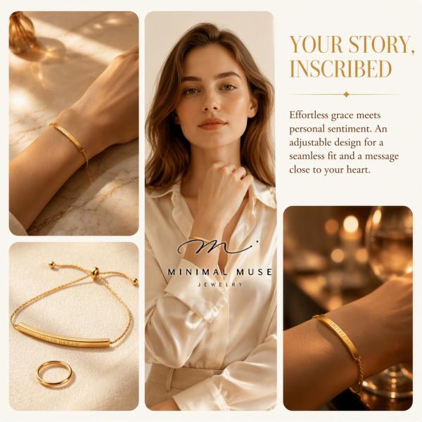 【特価セール＋5%offクーポン】Minimal Muse ブレスレット レディス 金属アレルギー対応 ステンレス 18K ゴールドコーティング つけっぱなし プレゼント 贈り物