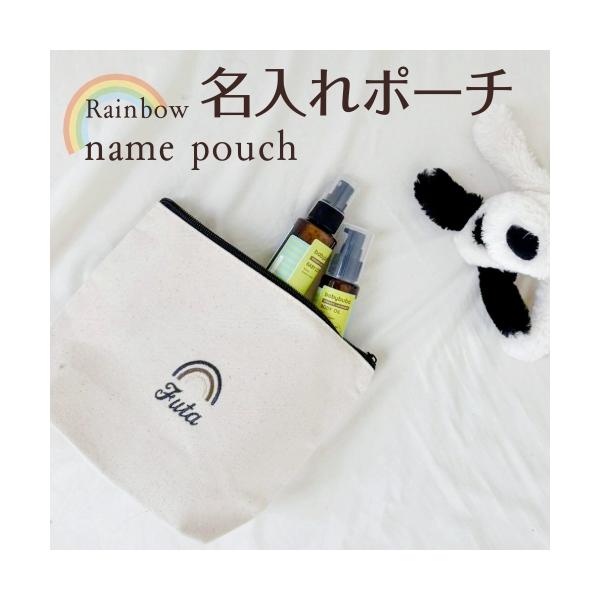 名入れ刺繍が入ったマルチポーチ1点のお値段です。しっかりとした厚手のキャンパス生地で安心感のあるポーチです。文具を入れたり、おむつ、おやつ、おもちゃ、小物などに便利なポーチです。最短即日出荷です。画像のようにラッピングを施して発送いたします...