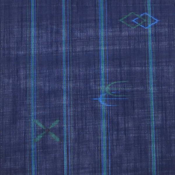 着物生地切売（反物売り） 絣文様紺001 : 波の音～琉球～Yahoo