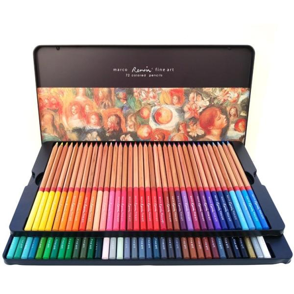 80本セット【新品/未使用】MARCO マルコ 色鉛筆 収納ケース付 namo_fr2076