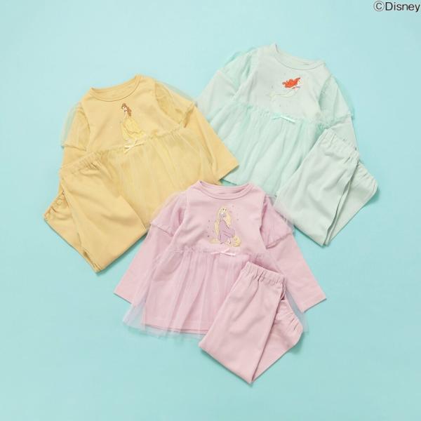 パジャマ キッズ 女の子 ディズニープリンセス 子供 長袖 秋 冬 アンパサンド 綿100% ベビー 140 130 120 110 100 90 80 かわいい おしゃれ 幼稚園 保育園 爆買