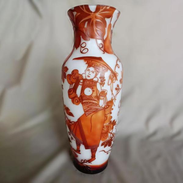 値下げ事業 エミール ガレ アールヌーボー花器 Gl127 ドーム ナンシー 花瓶 西洋美術 飾り 置物 アンティーク家具 ガラス Baxtersoncedar Com