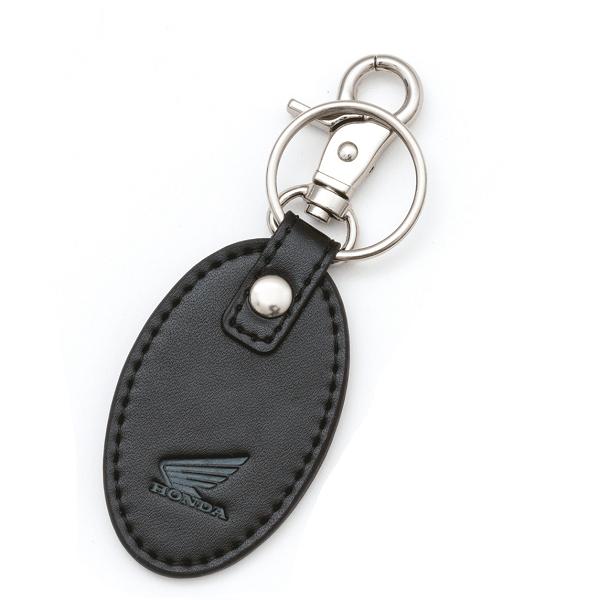 ホンダ純正グッズ　レザーオーバルキーホルダー　ブラック　 0SYTN-W9G-KF