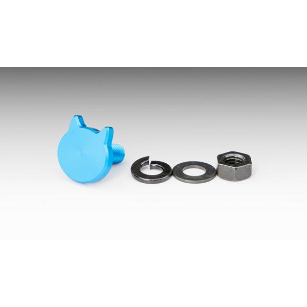 【在庫有り】[KIJIMA(キジマ)] にゃんばーボルト　M6×15mm　ブルー　1個入り　211-5253