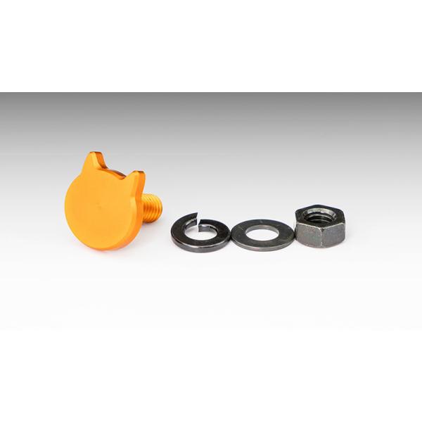 【在庫有り】[KIJIMA(キジマ)] にゃんばーボルト　M6×15mm　オレンジ　1個入り　211-5254