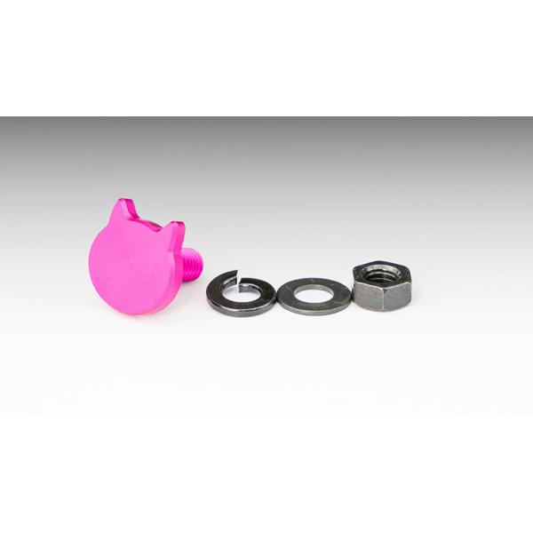 【在庫有り】[KIJIMA(キジマ)] にゃんばーボルト　M6×15mm　ピンク　1個入り　211-5255