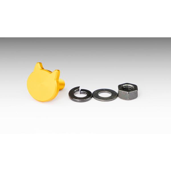 【在庫有り】[KIJIMA(キジマ)] にゃんばーボルト　M6×15mm　ゴールド　1個入り　211-5257