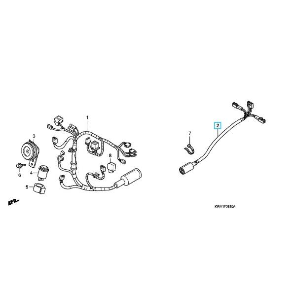 ホンダ（HONDA） [純正部品]テールサブコード スーパーカブ110(JA07