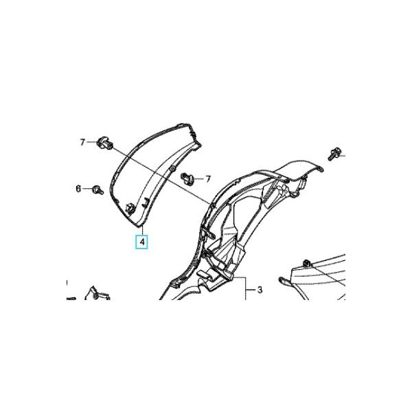 ホンダ（HONDA） 【廃盤】[純正部品] スーパーカブ110(JA07) サイド