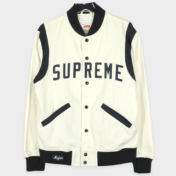 SUPREME(シュプリーム) VARSITY JACKET 【メンズ・アウター・バーシティジャケット・スタジャン・ホワイト/白】