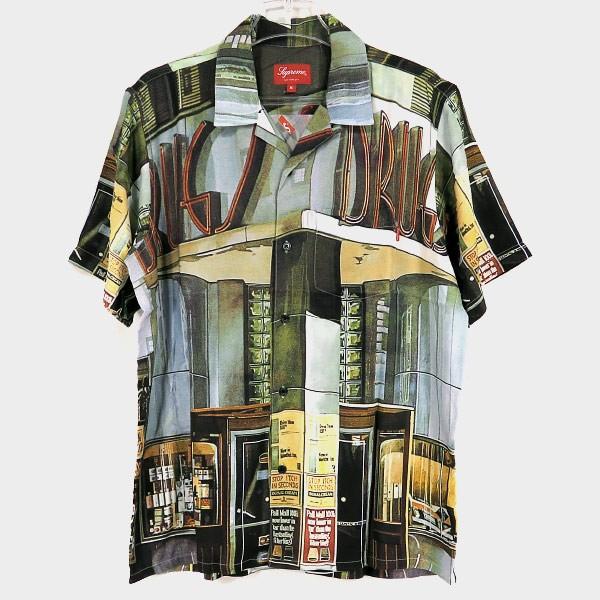 SUPREME シュプリーム 18S/S DRUGS RAYON SHIRT ドラッグ レーヨン