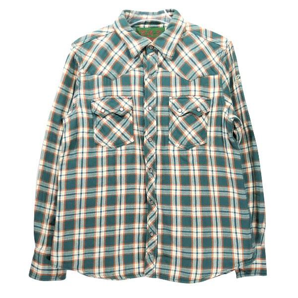 TMT ティーエムティー ORIGINAL DOUBLE GAUZE CHECK WESTERN