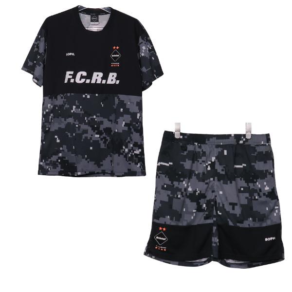 エフシーレアルブリストル F.C.Real Bristol 19AW CAMOUFLAGE TRAINING S/S TOP & SHORTS  カモフラージュ トレーニング トップ ショーツ セット F.C.R.B.