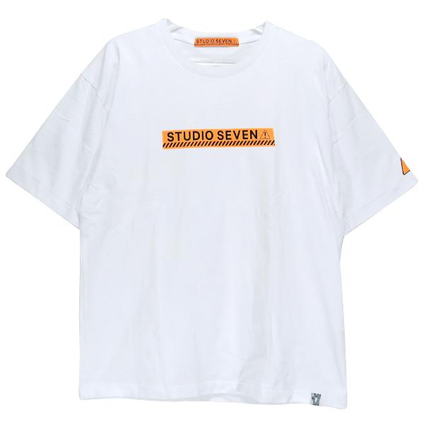 STUDIO SEVEN スタジオセブン Caution Tシャツ 70864080 : Nana