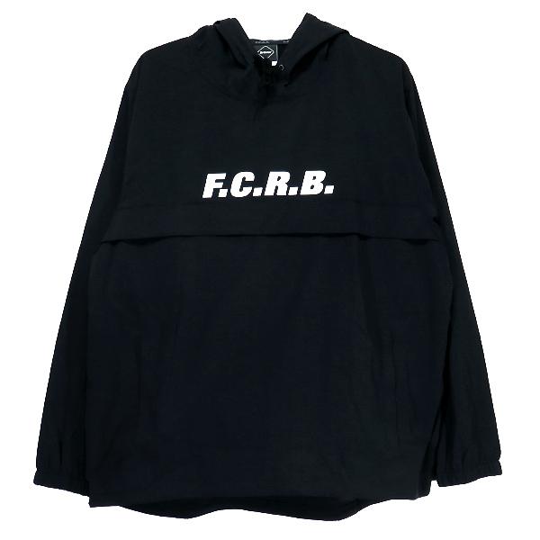 【極美品】F.C.R.B ナイロンジャケット　アノラックパーカー　ブラック FCRBアノラックパーカーブラック