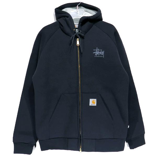 宇宙の香り Carhartt stussy コラボジップパーカー 希少 特別価格