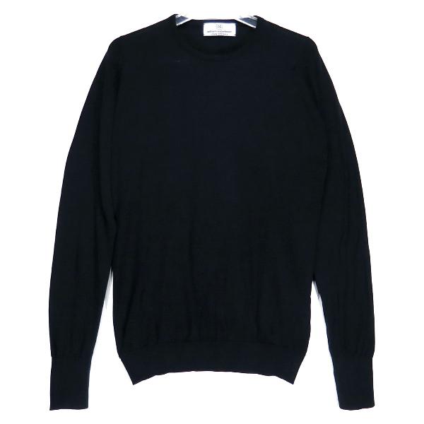 uniform experiment ユニフォームエクスペリメント 19AW JOHN SMEDLEY CREW NECK KNIT  UE-192080 ジョン スメドレー クルーネックニット セーター ブラック