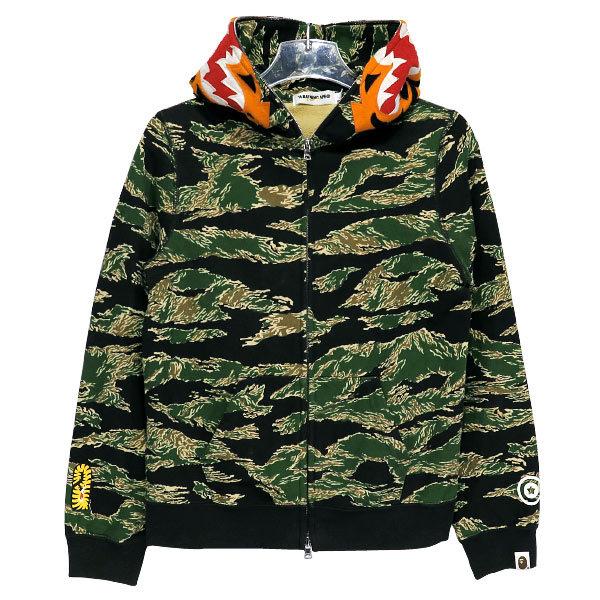 A BATHING APE ア ベイシング エイプ TIGER CAMO TIGER FULL ZIP HOODIE タイガーカモ タイガー  フルジップフーディー パーカー タイガーストライプ