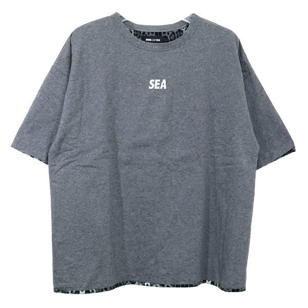 Tシャツ(半袖/袖なし) wind and sea LEOPARD RIVERSIBLE CUT-SEWN WIND AND SEA ウィンダンシ― Tシャツ WDS LEOPARD Riversible