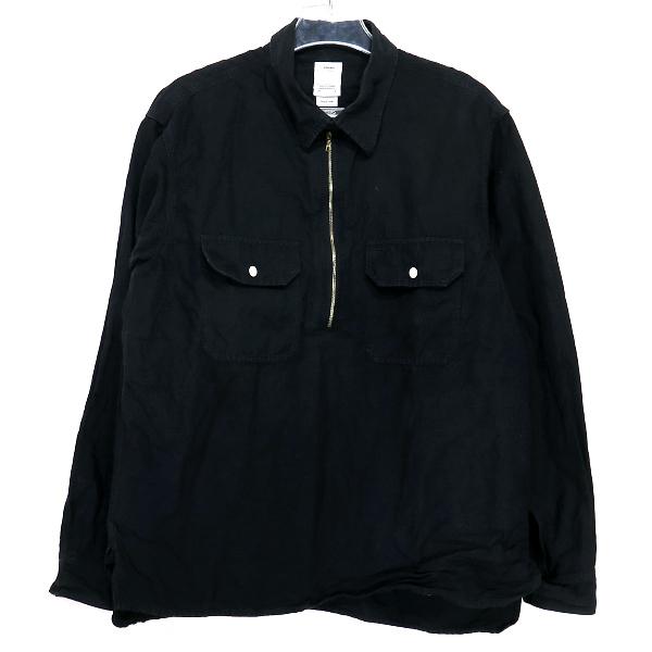 visvim ビズビム プルオーバー シャツ　オリーブ　サイズ1 visvim（ヴィズヴィム） ビズビム オーバー パス シャツ プルオーバー
