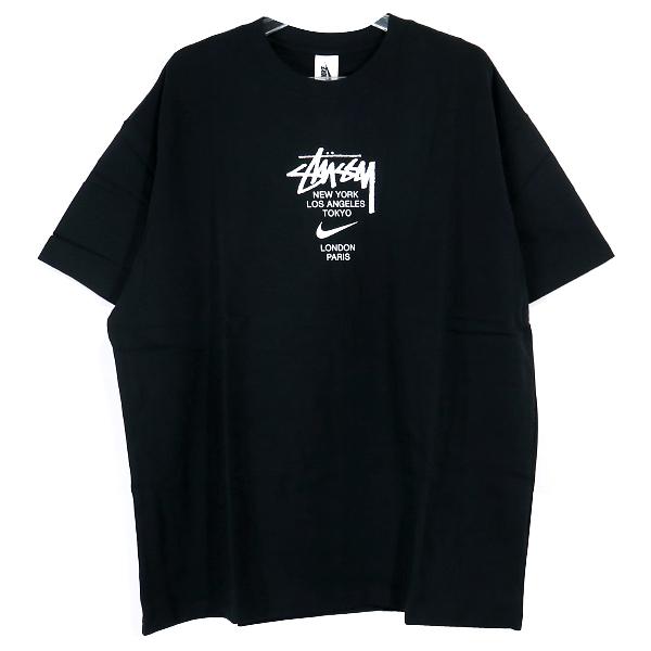 STUSSY ステューシー x NIKE ナイキ 20AW M NRG SS INTERNATIONAL TEE DD3342 010 インターナショナル Tシャツ ブラック 黒 STUSSY ステューシー x NIKE ナイキ 20AW M NRG SS INTERNATIONAL TEE DD3342 010 インターナショナル Tシャツ ブラック 黒
