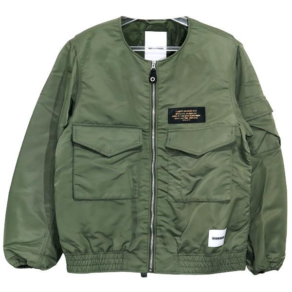 ネイバーフッド NEIGHBORHOOD アウター 20SS WEP.MOD/N-JKT 201TSNH-JKM06 ノーカラーミリタリージャケット  ブルゾン オリーブ