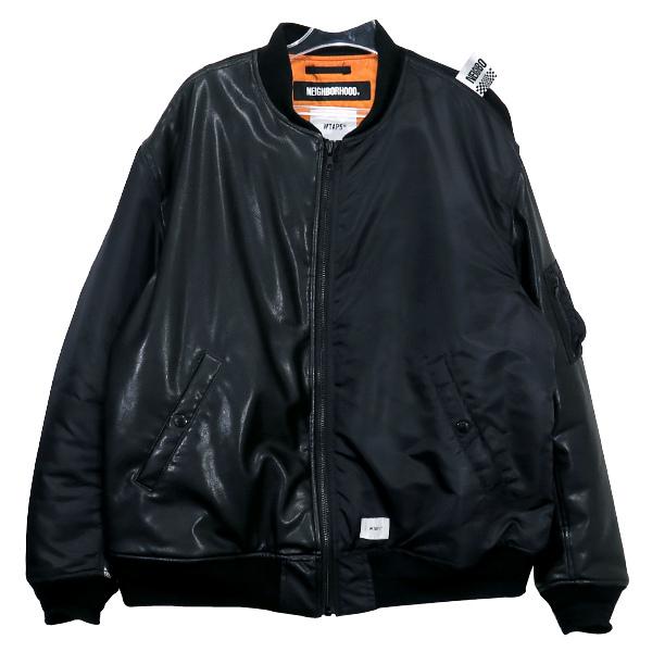 ネイバーフッド NEIGHBORHOOD x ダブルタップス WTAPS アウター 19AW W1.VE/JACKET.WTAPS x  NEIGHBORHOOD 192BRNHD-JKM01S MA-1 ジャケット ブラック