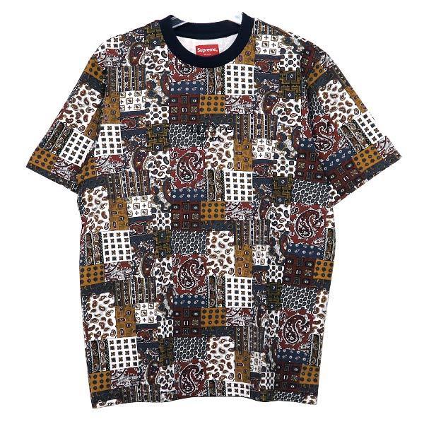 SUPREME シュプリーム 19SS PATCHWORK PAISLEY S/S TOP パッチワーク 