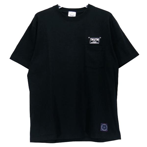 M&M エムアンドエム x UNRIVALED アンライバルド PRINT S/S T-SHIRT Tシャツ スター 星 パッチ 半袖 ブラック 黒
