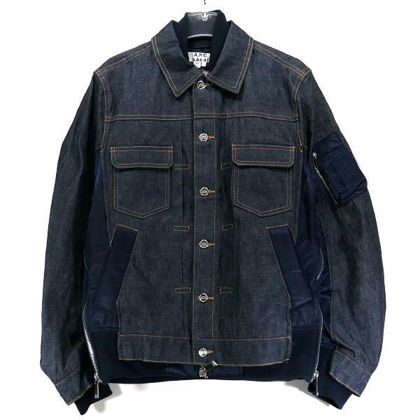 sacai x A.P.C. BLOUSON EIMI 21-0293S サカイ x アーペーセー ブルゾン エイミ デニム ジャケット インディゴ  ネイビー アウター