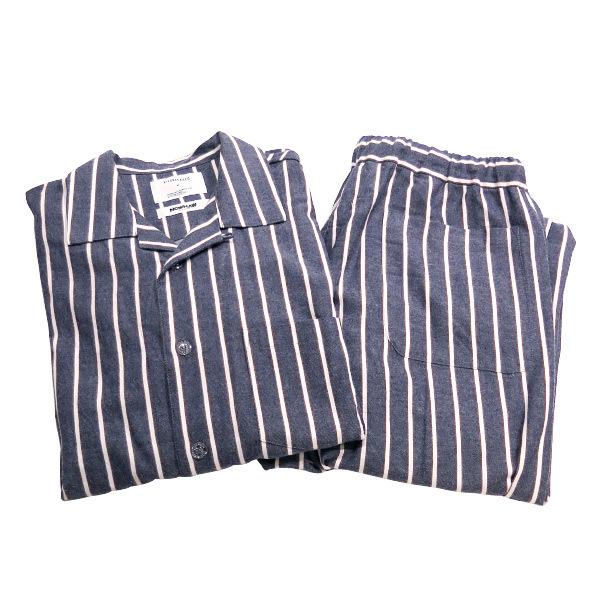 SOPHNET. KIYONAGA&CO 20AW NOWHAW COTTON STRIPE FLANNEL PAJAMAS 