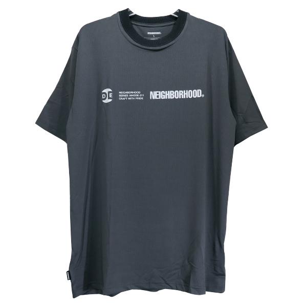 NEIGHBORHOOD ネイバーフッド 21SS TECH/EP-CREW.SS 211GONH-CSM03 テック クルー ショートスリーブ  Tシャツ グレー 半袖