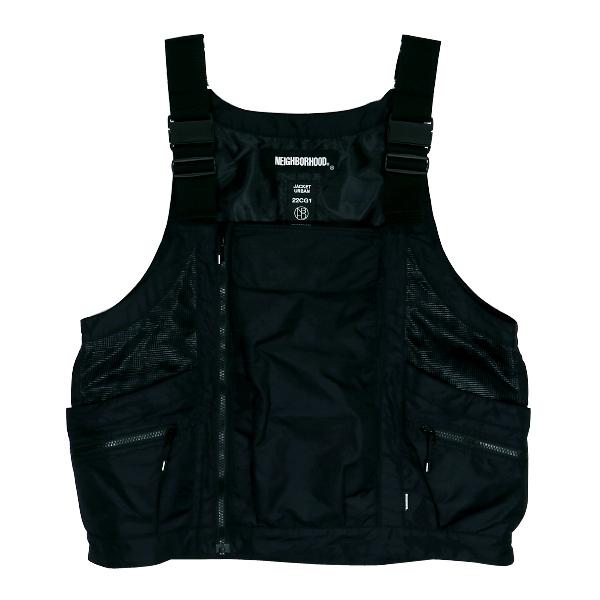 NEIGHBORHOOD ネイバーフッド 22SS TOOL POCKET/N-VEST 221TSNH-JKM07 ツール ポケット ナイロン  ベスト ブラック トップス アウター