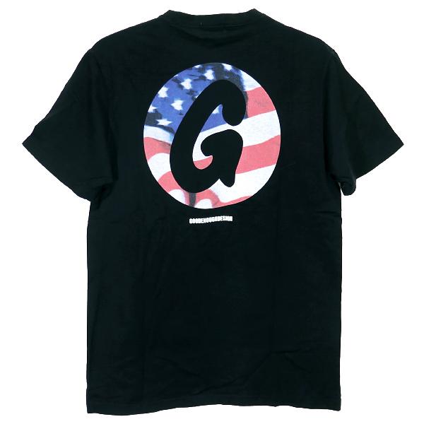 goodenough グッドイナフ　トランプ GOODENOUGH グッドイナフ GE 星条旗 サークルGプリントTシャツ