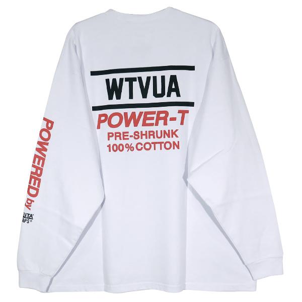 WTAPS ダブルタップス 22AW POWER-T/LS/COTTON.ONEITA 22217OND-CSM02 パワー ティー ロングスリーブ  Tシャツ オニータ ホワイト ロンT 長袖