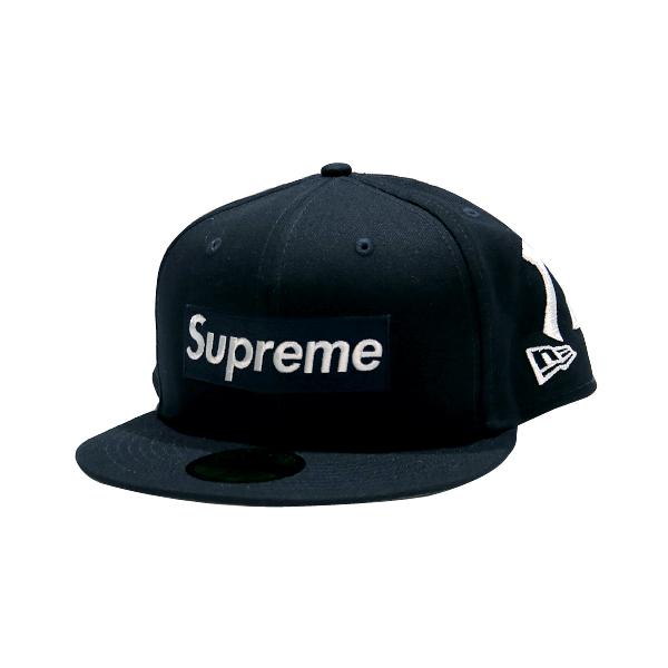 SUPREME シュプリーム x NEW YORK YANKEES ニューヨーク ヤンキース 21AW BOX LOGO NEW ERA CAP  ボックスロゴ ニューエラ キャップ CAP 帽子 ネイビー