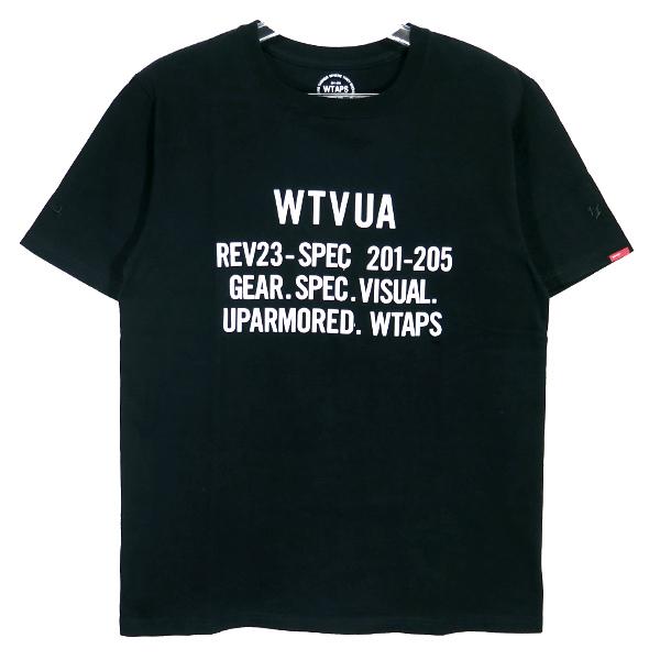WTAPS ブラック Tシャツ WTVUA S WTAPS ダブルタップス WTVUA TEE Tシャツ BLACK ブラック 黒