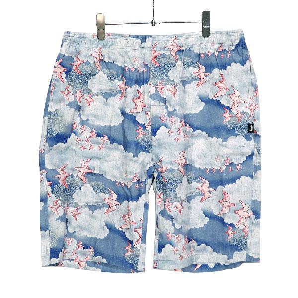 STUSSY ステューシー CLOUD AND BIRDS BOXER クラウド アンド バーズ ボクサー ショーツ ブルー ショート ハーフ パンツ  ボトムス