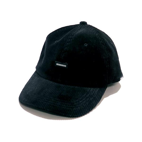 NEIGHBORHOOD ネイバーフッド 22AW CORD DAD CAP.CO 222YGBH-HT06 コーデュロイ ダッド キャップ ブラック  帽子
