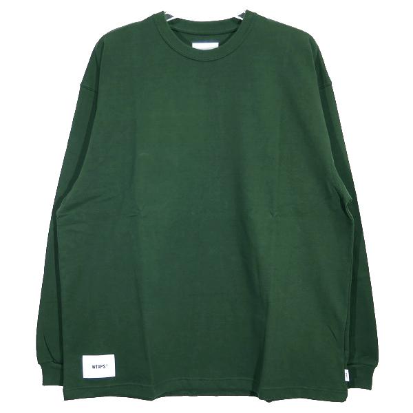 WTAPS ダブルタップス 22AW AII 02/LS/COTTON.SIGN 222ATDT-CSM04 エーアイアイ ロングスリーブ Tシャツ  ロンT 長袖 グリーン