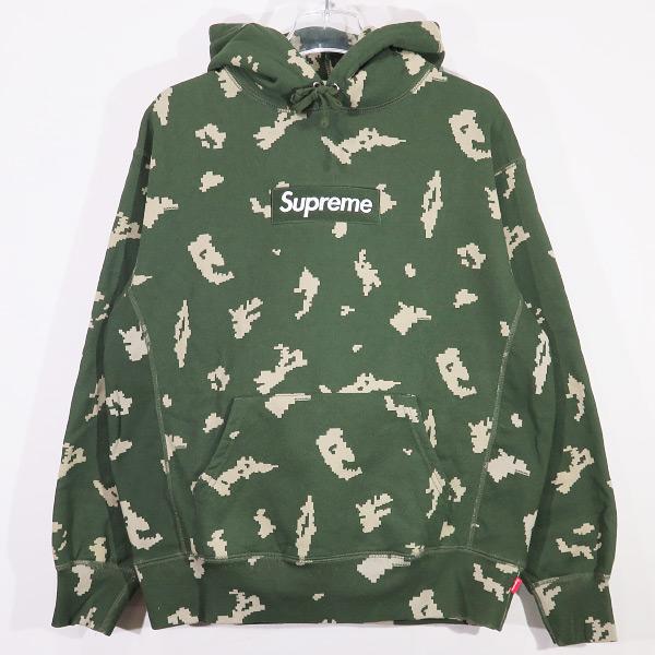 SUPREME シュプリーム 21AW BOX LOGO HOODED SWEATSHIRT ボックスロゴ フーデッド スウェットシャツ オリーブ  ロシアン カモ フーディー パーカー