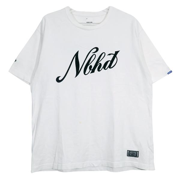 Neighborhood ネイバーフッド Tシャツ ホワイト NEIGHBORHOOD ネイバーフッド NbhdフェルトロゴTシャツ ホワイト
