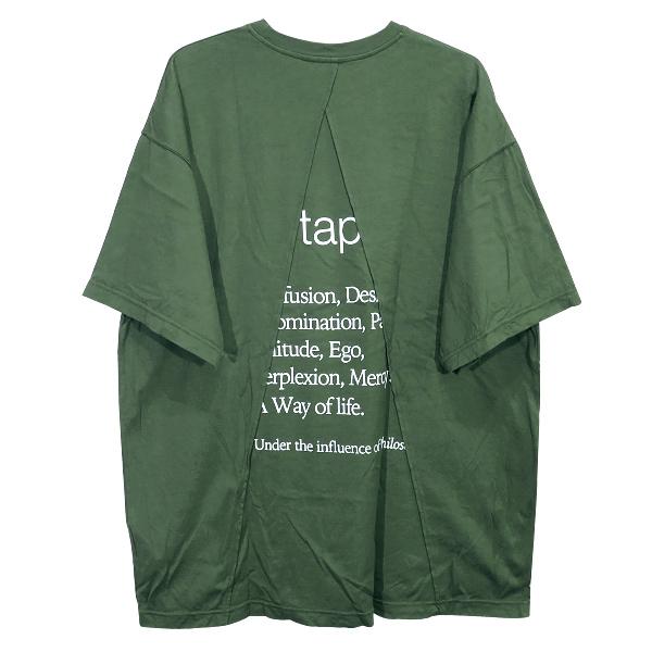 良品　WTAPS ダブルタップス　グリーン Tシャツ　03 L wtaps ダブルタップス Tシャツ メンズ ブラック ホワイト モス
