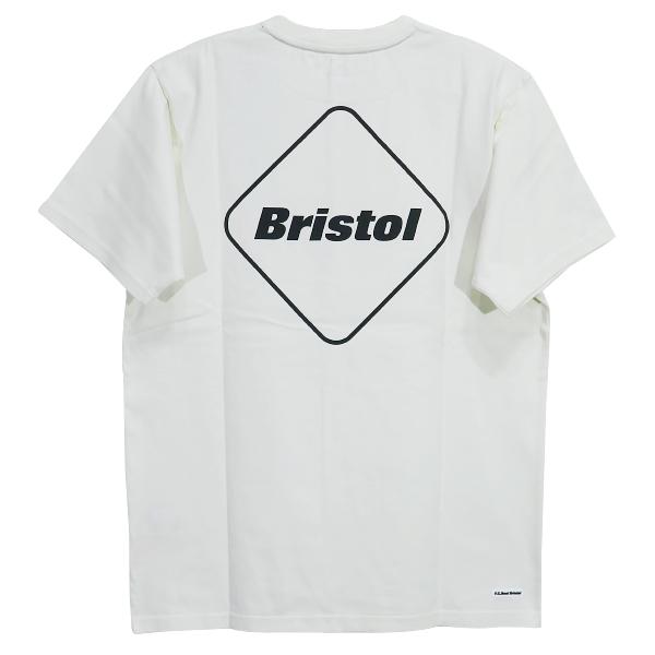 Bristol ホワイト ロゴプリント Tシャツ S SPEED CAMO BOX LOGO TEE | F.C.Real Bristol(エフシーレアル