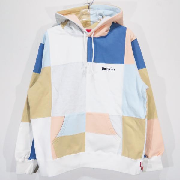 SUPREME シュプリーム 17AW PATCHWORK HOODED SWEATSHIRT パッチワーク 