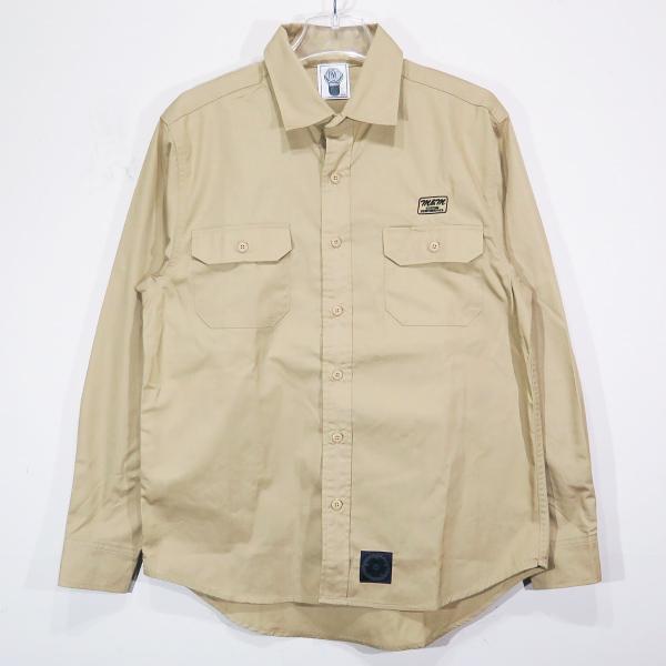 M&M Custom Performance　 半袖シャツ Lサイズベージュ M&M CUSTOM PERFORMANCE - Short Sleeve Work Shirt (KHAKI) / T