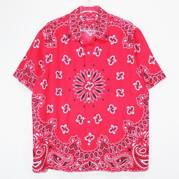 SUPREME シュプリーム 21SS BANDANA SILK S/S SHIRT バンダナ シルク 